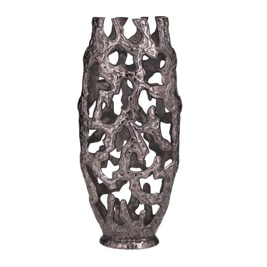20" Contemporary Aluminum Vase